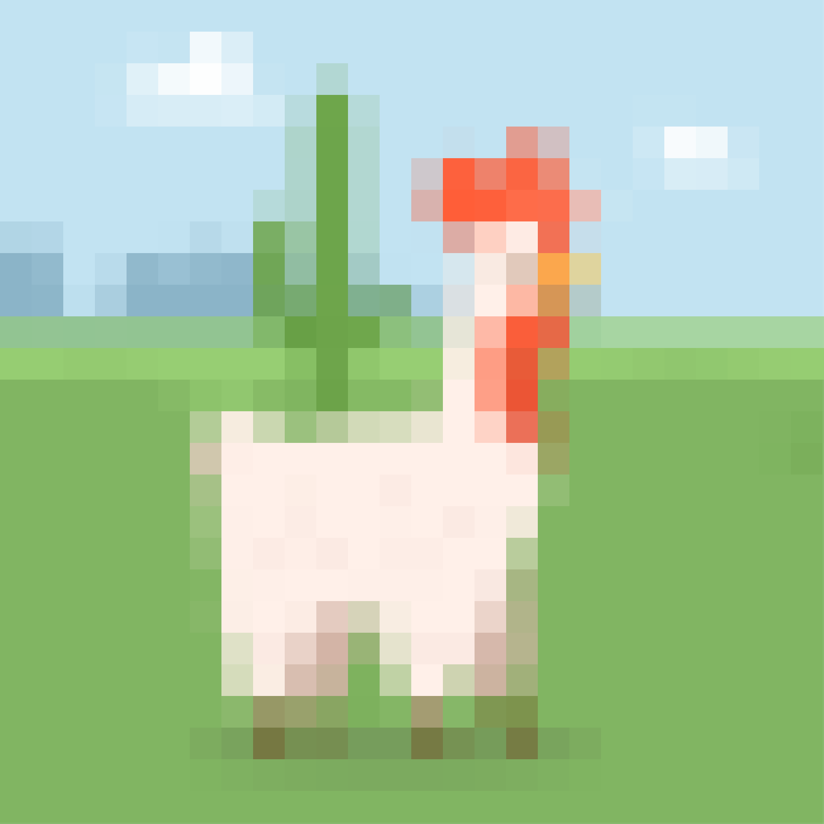 chickenllamacactus-pixelated